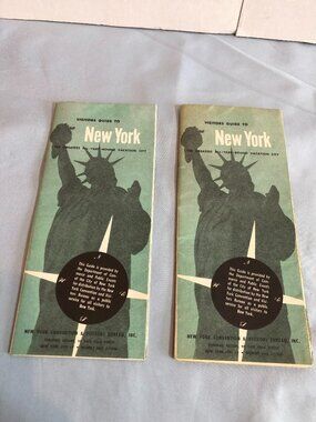 VINTAGE LOT of 2 Visitors Guide to New York Maps Nov 1957 #F5